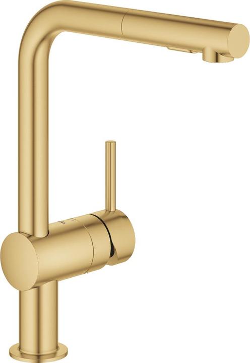 Grohe Single-lever sink mixer MINTA 1/2inch, L-shaped spout cool sunrise brushed