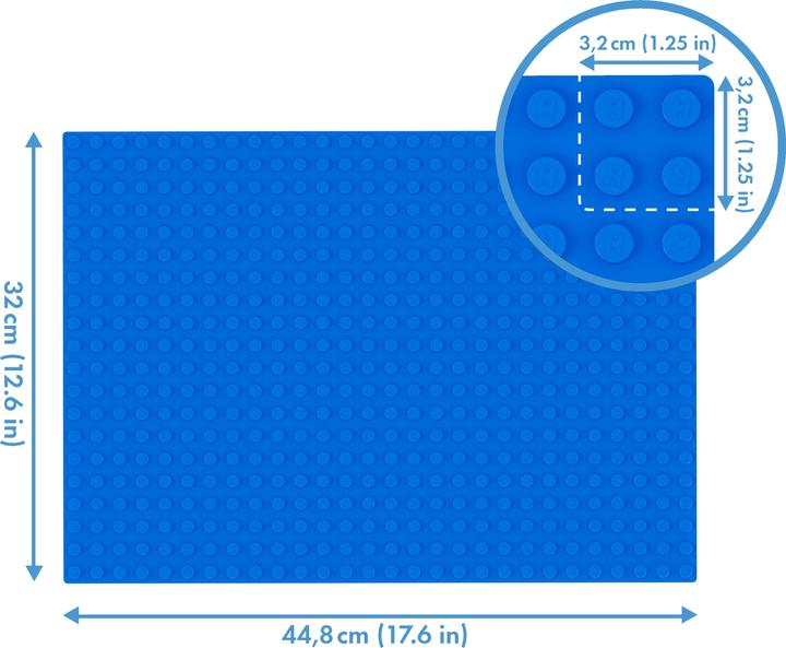 Actual product image Hubelino 560 base plate blue