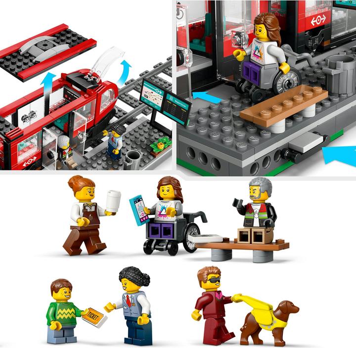 Actual product image LEGO Tram with stop (60423, LEGO City)