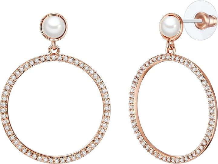 Produktbild Lulu & Jane Messing Zirkonia Muschelkernperle roségold - 33068 (Messing)