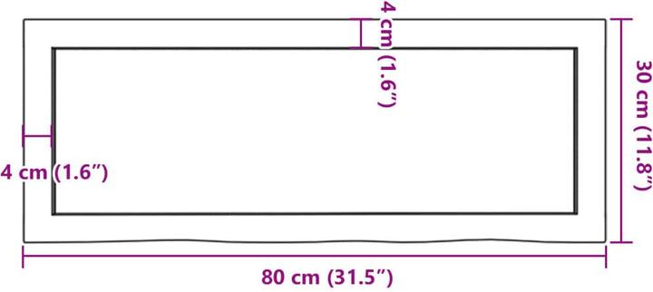 Immagine prodotto VidaXL Emerald (80 x 6 x 30 cm)