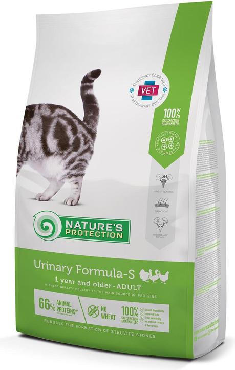 Actual product image Natures Protection Urinary Formula-S pour chats de 1 an et plus avec volaille, 2kg (Adult, 6 pcs., 2000 g)