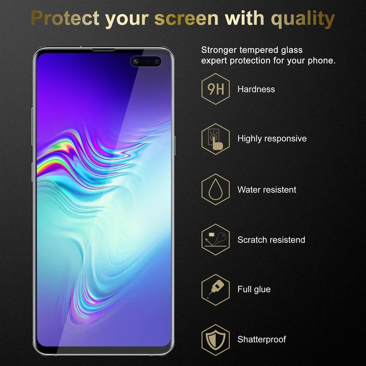 Actual product image Cadorabo Display protection glass (1 Piece, Samsung Galaxy S10 5G)