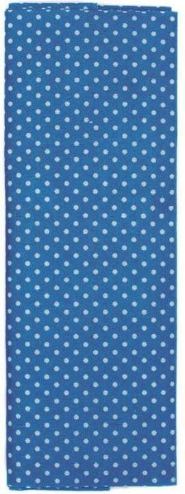 Immagine prodotto Glorex Tessuto bianco 100x150cm blu a pois
