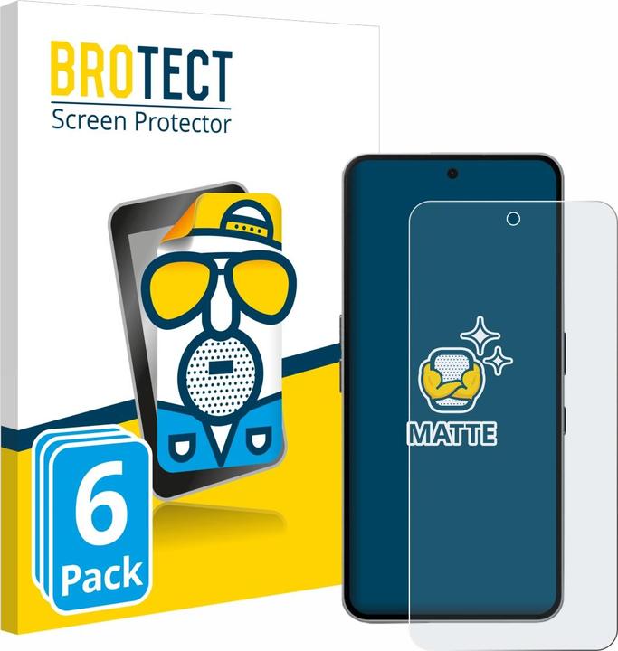 Immagine prodotto BROTECT Pellicola Opaca (6 Pezzo/i, Niente Telefono (3a) Pro)