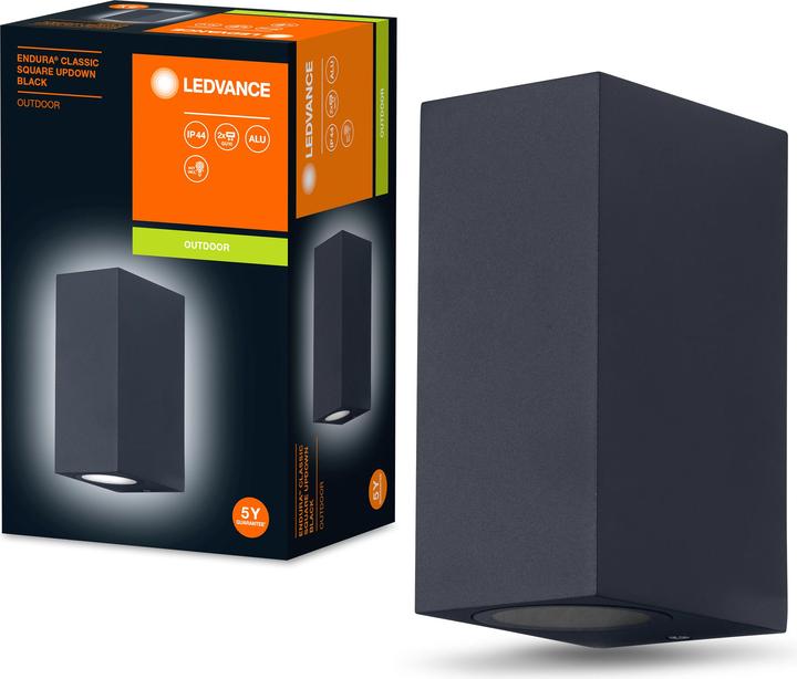 Immagine prodotto Ledvance Endura Classic Square UpDown nero (GU10, IP44)