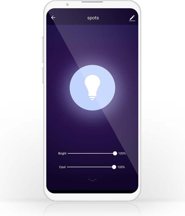 Actual product image Nedis WIFILRW10E27 SmartLife LED Bulb WLAN E27 806 lm 9 W Warm to Cool White 2700 - 6500 K Energy class (E27, 9 W, 806 lm, 1 x, F)