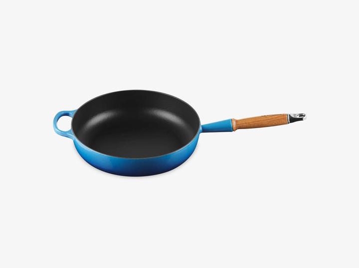 Actual product image Le Creuset Sauté Pan Sig 28cm Azure (28 cm, Frying pan, Cast iron)