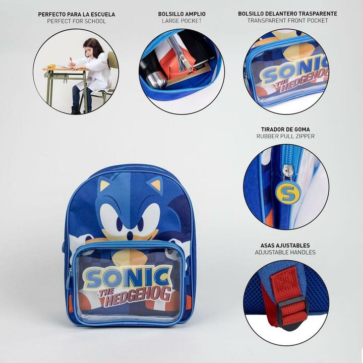 Actual product image Jakks Pacific School rucksack Sonic Blue 25 x 3 x 12 cm