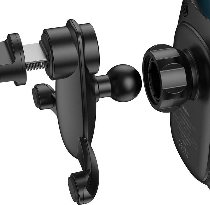 Produktbild Baseus Milky Way gravity car mount with Qi 15W induction charger black