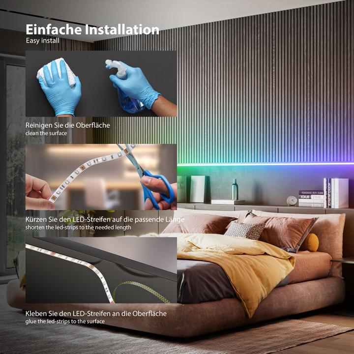 Produktbild B.K.Licht Magic RGB-LED-Band (RGB, 500 cm, Indoor)