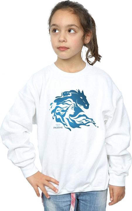 Actual product image Disney Girls Frozen 2 Nokk Silhouette Sweatshirt (140, 146)