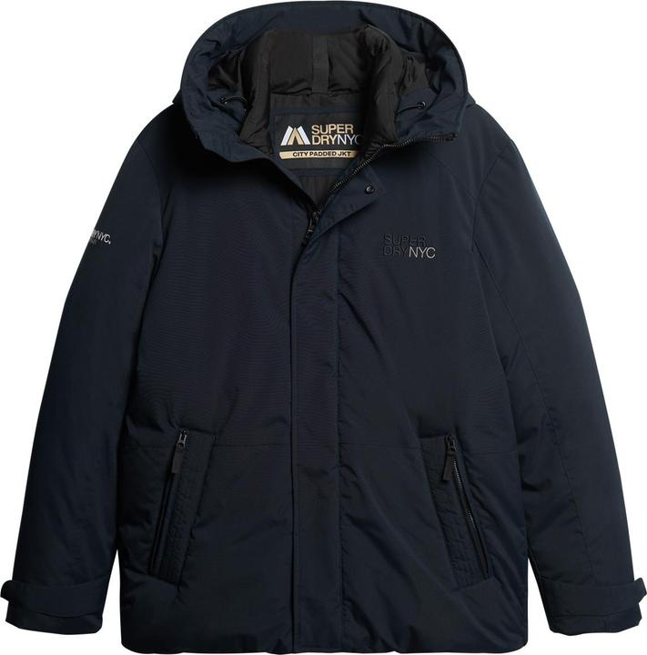 Image du produit Superdry Jas City Padded Hooded Jacket M5011817a 02a Black Mannen Maat - XXL (XXL)