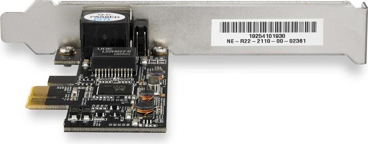 Produktbild StarTech .com ST2GPEX PCI Express Netzwerkkarte (1 Port, 2.5Gbps 2.5GBASE-T, PCIe LAN Adapter Karte) (Ethernet, RJ45)