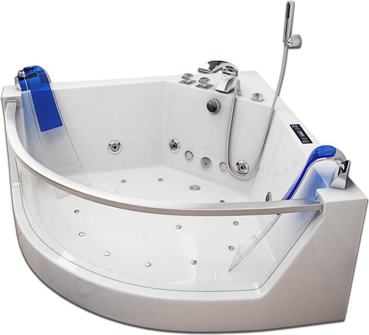 Actual product image Home Deluxe Whirlpool bath with LED light therapy NAUTICA L - 140x140cm (140 cm, 140 cm)