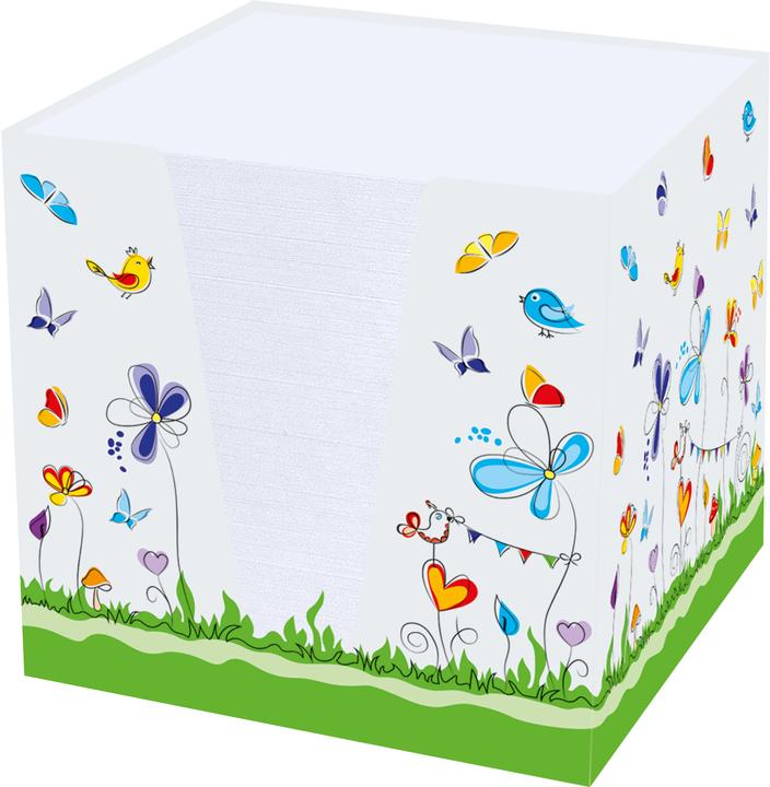 Produktbild Rnk Zettelbox 9,2x9,2x9,2 cm (BxHxT) 9x9 cm (BxH) 900 Bl. gefüllt Karton (9.2 x 9.2 x 9.2 cm)