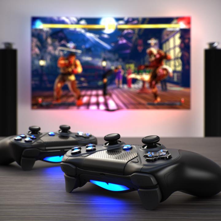 Produktbild CSL Gaming Controller, Wireless Gamepad für PS4, Playstation & Switch, Bluetooth & Kabel, Touchpad, Akku (Switch, PS4)