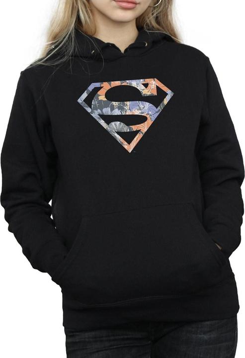 Image du produit - Sweat à capuche SUPERMAN FLORAL LOGO - Femme (L)
