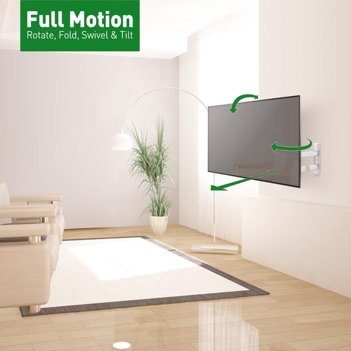 Immagine prodotto Barkan Supporto da parete per TV 13-65", metallo, bianco (Muro, 65", 40 kg)