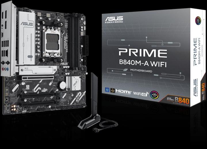 Immagine prodotto ASUS PRIME B840M-A WIFI (AM5, AMD B840, mATX)