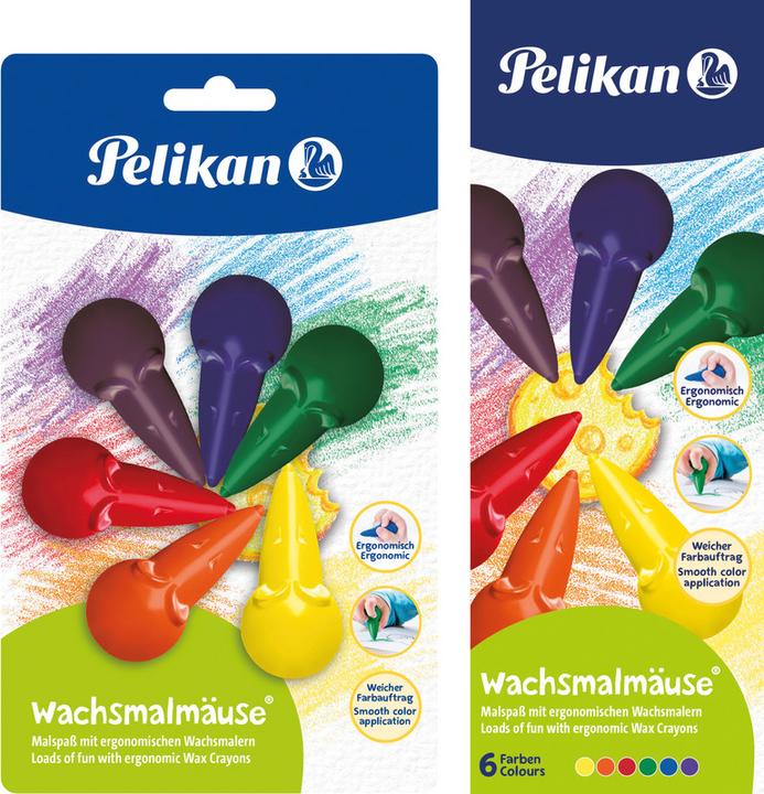 Immagine prodotto Pelikan Cera che dipinge i topi (Multicolore, 6 x)