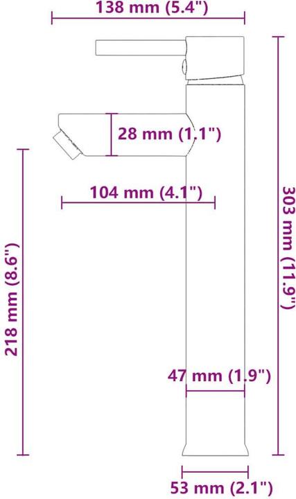 Actual product image VidaXL Agosto (420 mm, 420 mm)