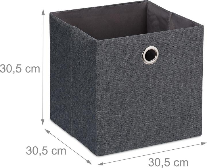 Produktbild Relaxdays 2x Aufbewahrungsbox (30.5 x 30.5 x 30.5 cm, 27 l)