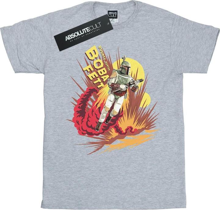 Actual product image Star Wars Mens Boba Fett Rocket Powered T-Shirt (XL)