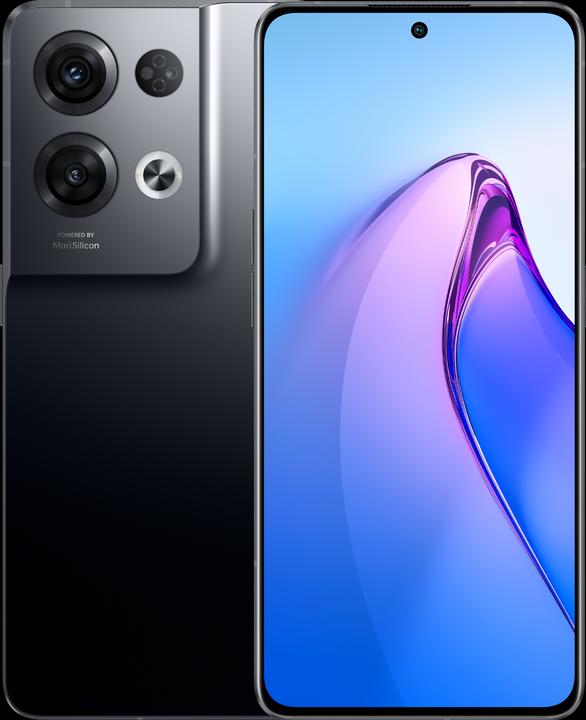 Produktbild OPPO Reno 8 Pro (256 GB, Glazed Black, 6.70", Dual SIM, 50 Mpx, 5G)