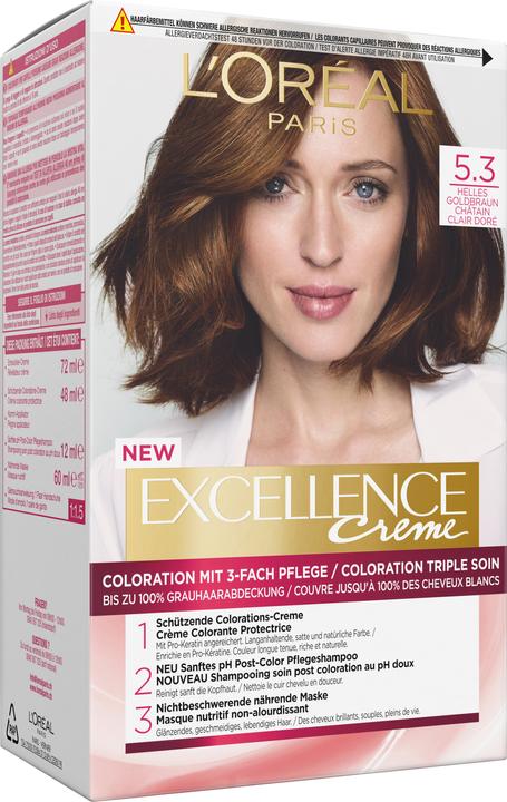 Produktbild L'Oréal Paris Excellence Crème (5.3 Helles Goldbraun)