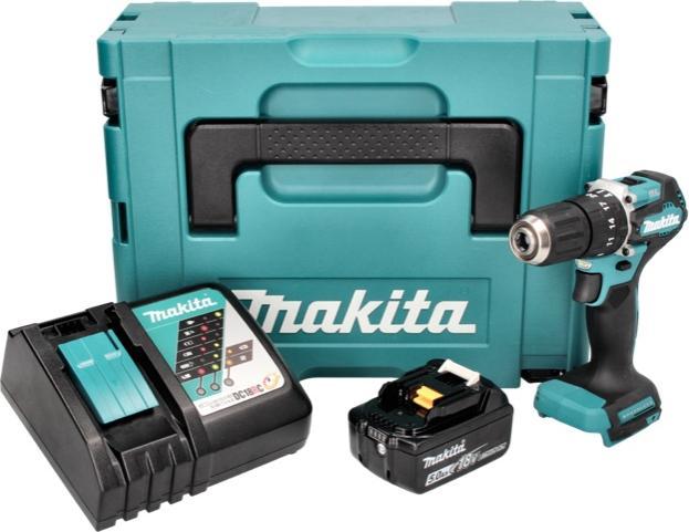 Produktbild Makita DHP 487 RT1J Akku Schlagbohrschrauber 18 V 40 Nm Brushless + 1x Akku 5,0 Ah + Ladegerät + Mak (Akkubetrieb)
