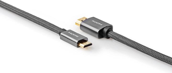 Immagine prodotto Nedis Cavo HDMI T ad alta velocità con Ethernet HDMIT Maschio HDMIT Mini Maschio 4K@60Hz 18 Gbps 2,00 m (2 m, HDMI)