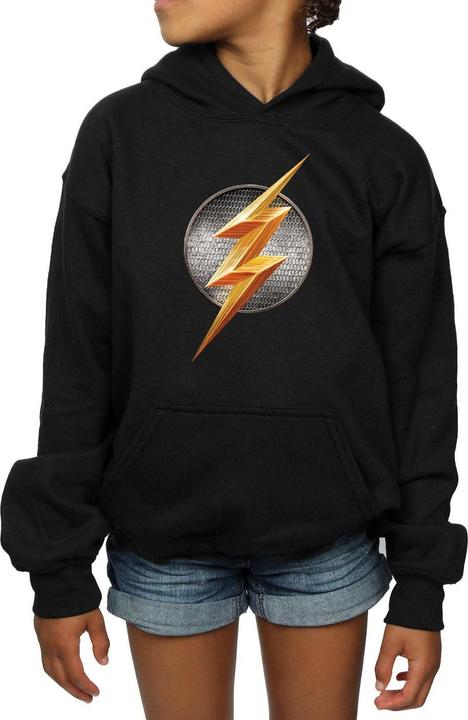 Immagine prodotto Justice League Movie Flash Emblem Felpa con Cappuccio Ragazze (140, 146)
