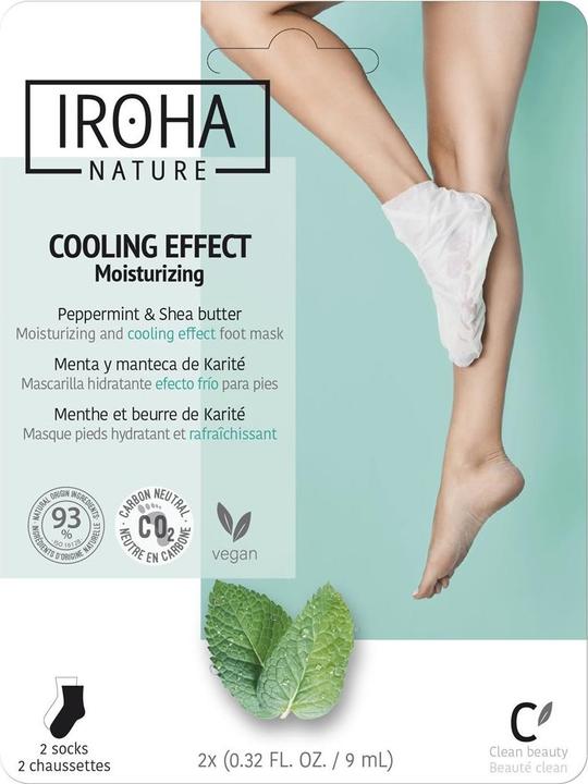Immagine prodotto Iroha Nature Natura - Calzini Maschera Piedi Relax Menta Piperita (Maschera del piede, 9 ml)