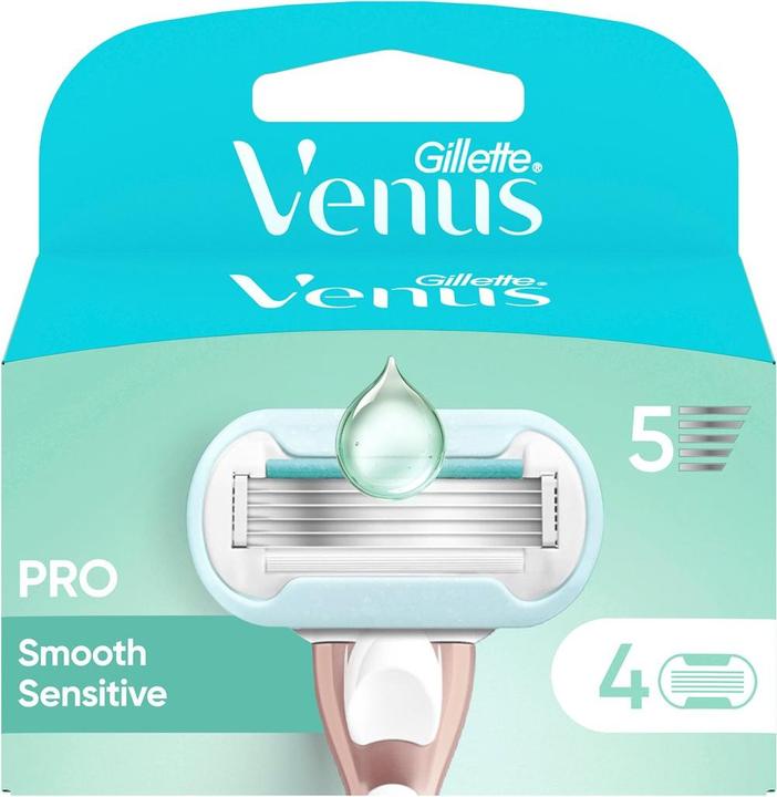 Produktbild Gillette Venus Pro Smooth Sensitive Systemklingen 4 Stk (4 x)