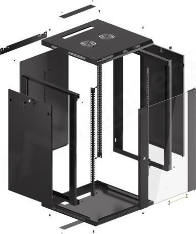 Actual product image Lanberg WF01-6618-10B (18 RU, 19 inch rack)