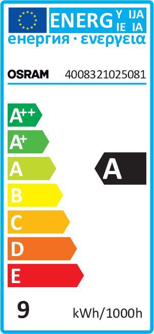 Energie-Label Osram Leuchtstoffröhre (G5, 8 W, 385 lm, 1 x, G)