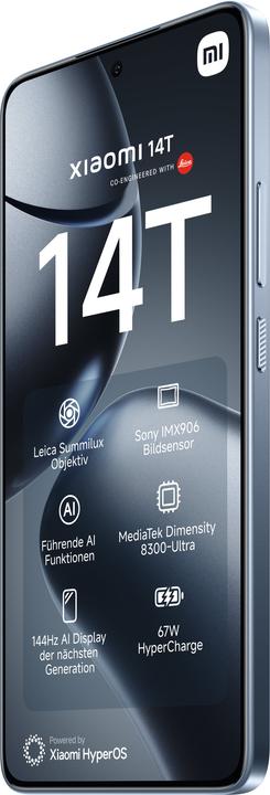 Produktbild Xiaomi 14T (256 GB, Titan Blue, 6.67", Dual SIM, 50 Mpx, 5G)