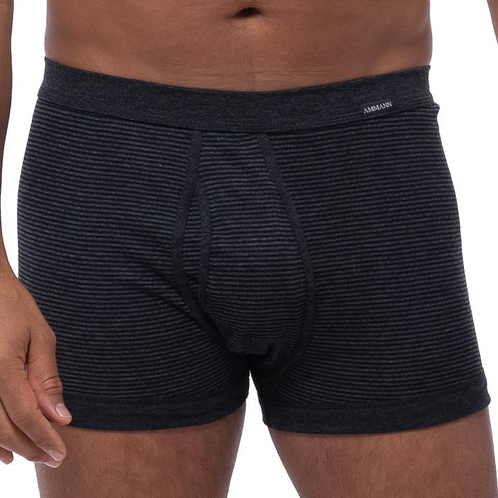 Produktbild Ammann 2er Pack Jeans Feinripp Retro-Short / Pant mit Eingriff (3XL, 2er Pack)