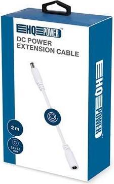 Produktbild HQ Power VERLÄNGERUNGSKABEL MIT DC-STECKER/-BUCHSE - 2 m - WEIss