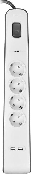 Actual product image Belkin BSV401VF2M (4 x, CEE 7/3, USB-A, 2 m)