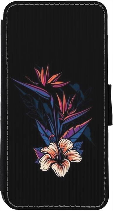Actual product image PhoneLook Cover Wallet black Dark Flowers (Apple iPhone 13)