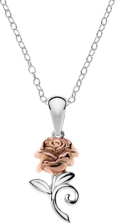 Immagine prodotto Disney Collana di rose de La Bella e la Bestia, argento 925 (Argento 925, 35 - 40,5 cm)