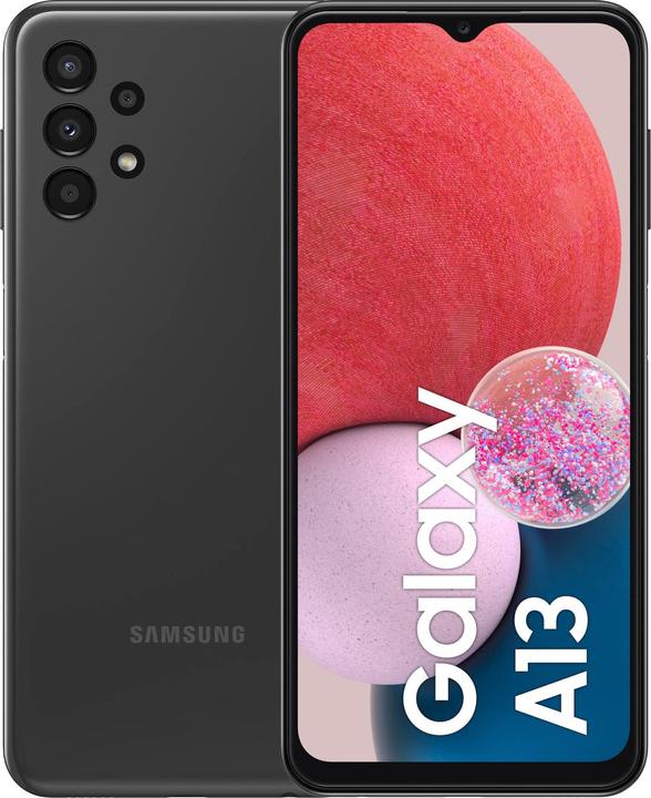 Samsung Galaxy A13 EU (32 GB, Black, 6.60", Dual SIM, 50 Mpx, 4G)