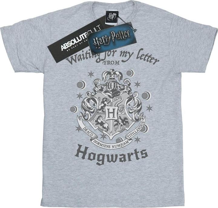 Actual product image Womens/Ladies Waiting For My Letter Hogwarts Cotton Boyfriend T-Shirt (XXL)