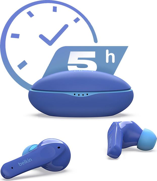 Produktbild Belkin SoundForm Nano Bluetooth In-Ear Kinder Kopfhörer, kabellos, 85 dB Begrenzung, True Wireless