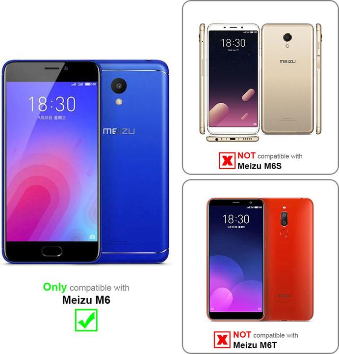 Actual product image Cadorabo Full screen display protection glass (1 Piece, Meizu M6)