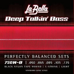 Actual product image La Bella Black Nylon Tape 750NB 050/135