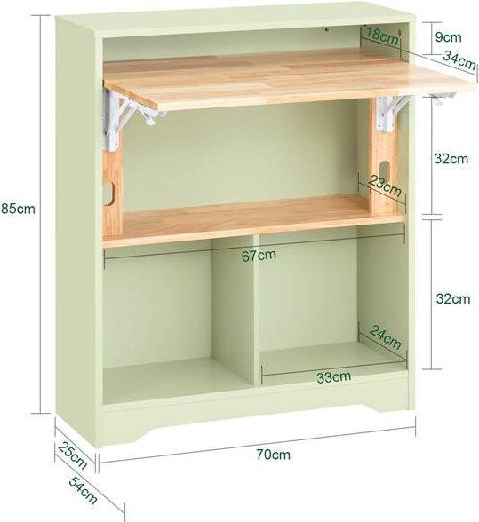 Image du produit SoBuy Schreibtisch klappbar