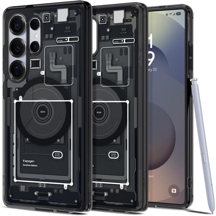 Actual product image Spigen Ultra Hybrid Mag Case for Samsung Galaxy S25 Ultra Zero One - Black (Samsung Galaxy S25 Ultra)